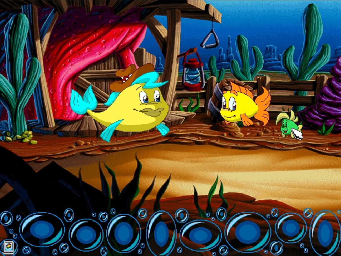 Freddi Fish 4 The Case of the Hogfish Rustlers of Briny Gulch - геймплей игры Windows